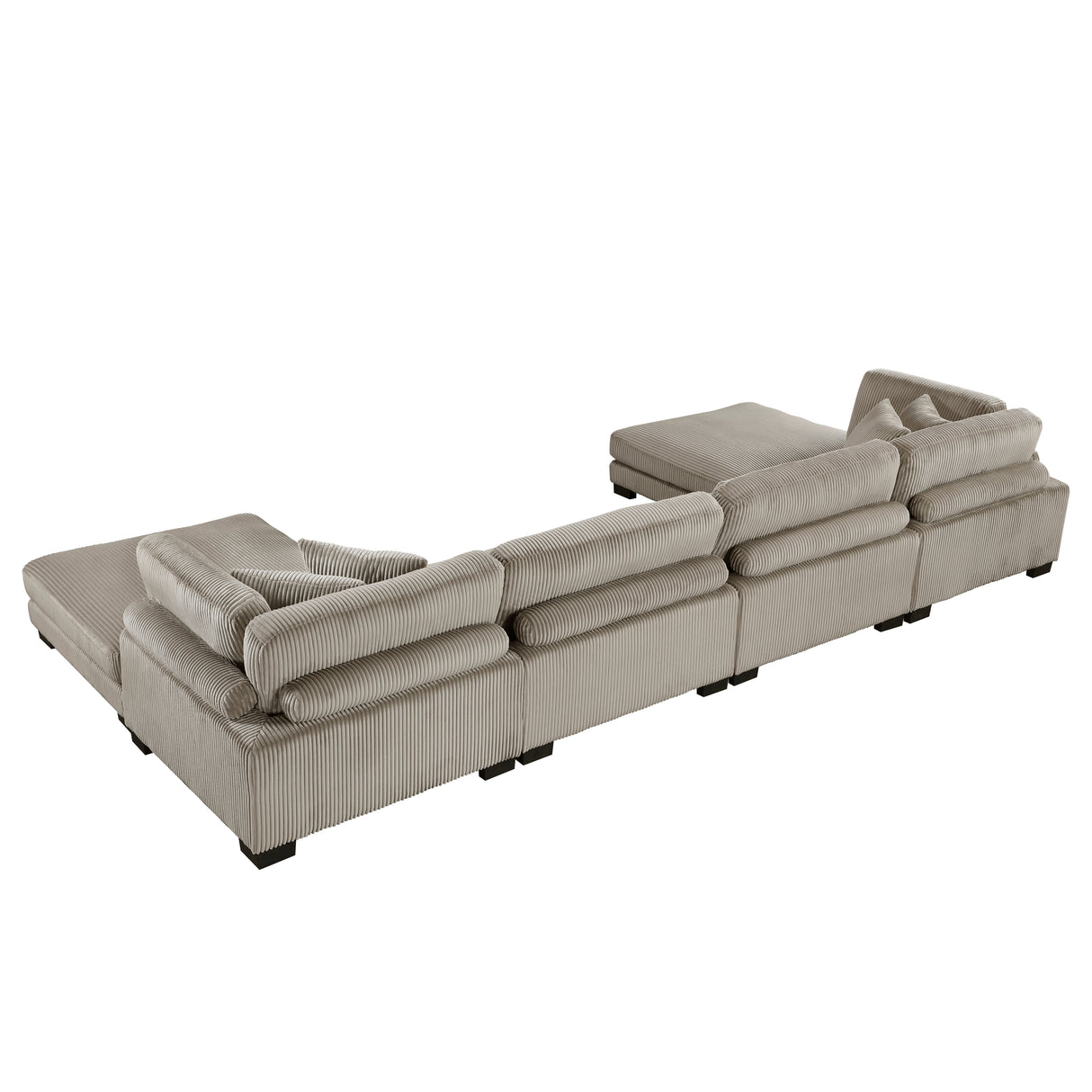 6-Piece Modular Sectional With Ottomans