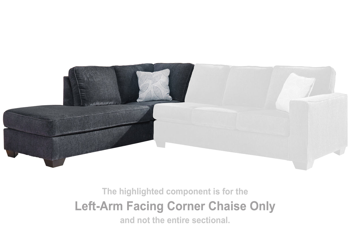Altari Slate Left-Arm Facing Corner Chaise