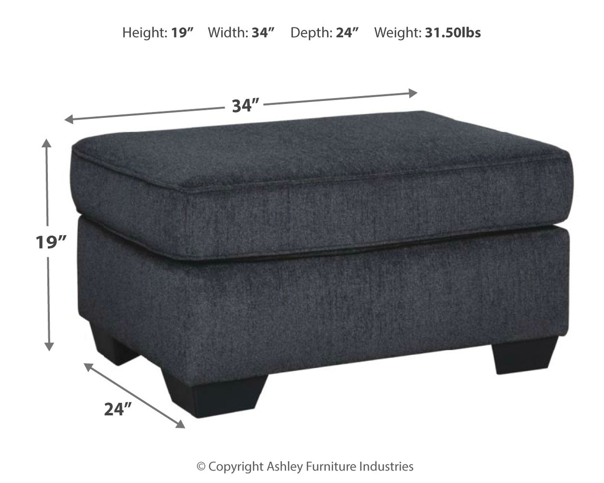 Altari Slate Ottoman