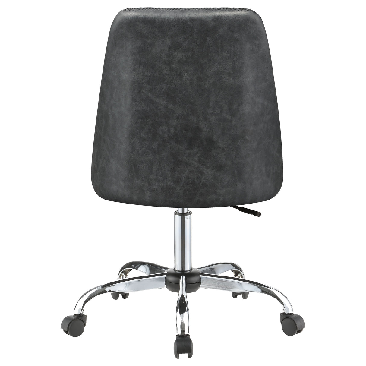 Althea Upholstered Tufted Back Office Chair Grey And Chrome