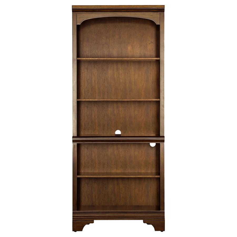 Hartshill 5-Shelf Bookcase Burnished Oak