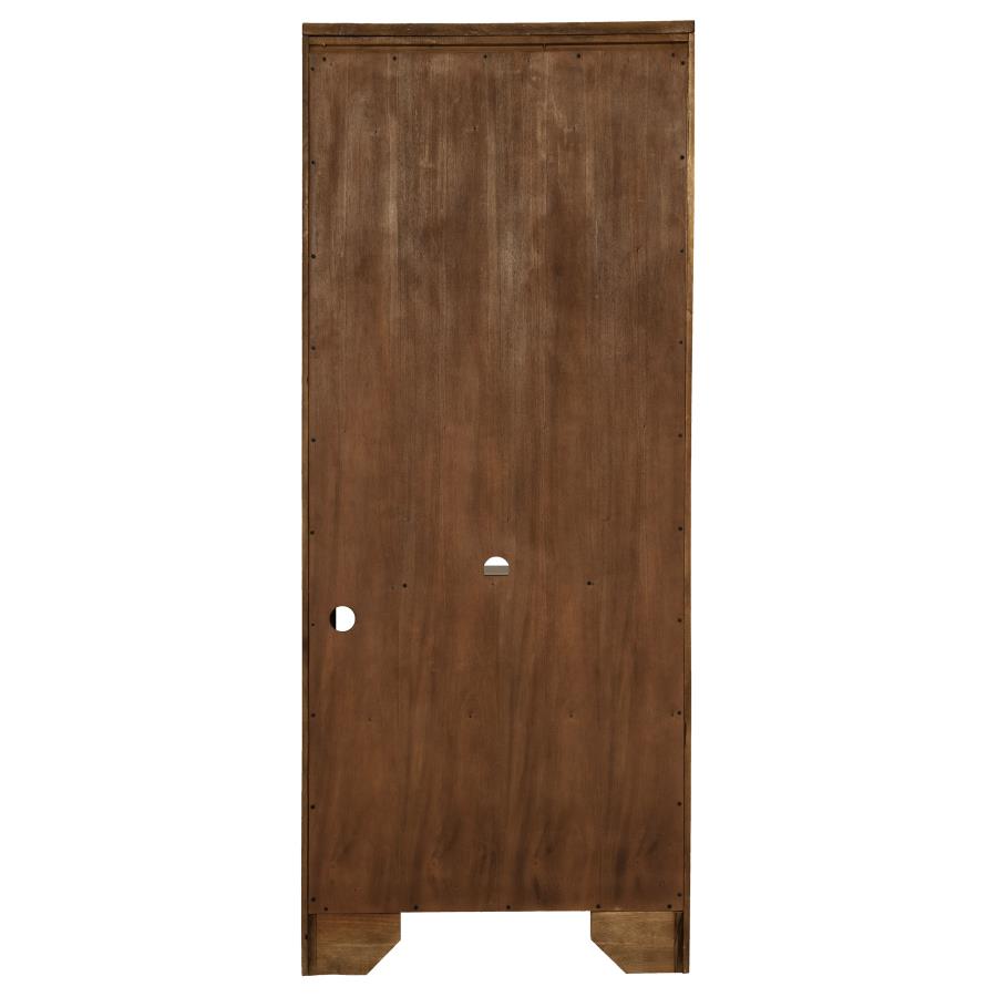 Hartshill 5-Shelf Bookcase Burnished Oak