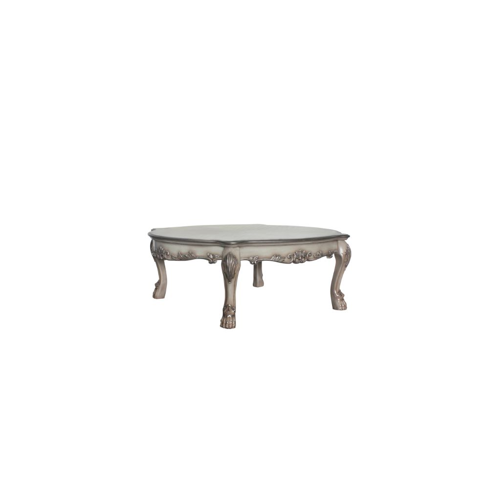 Dresden Vintage Bone White Finish Coffee Table