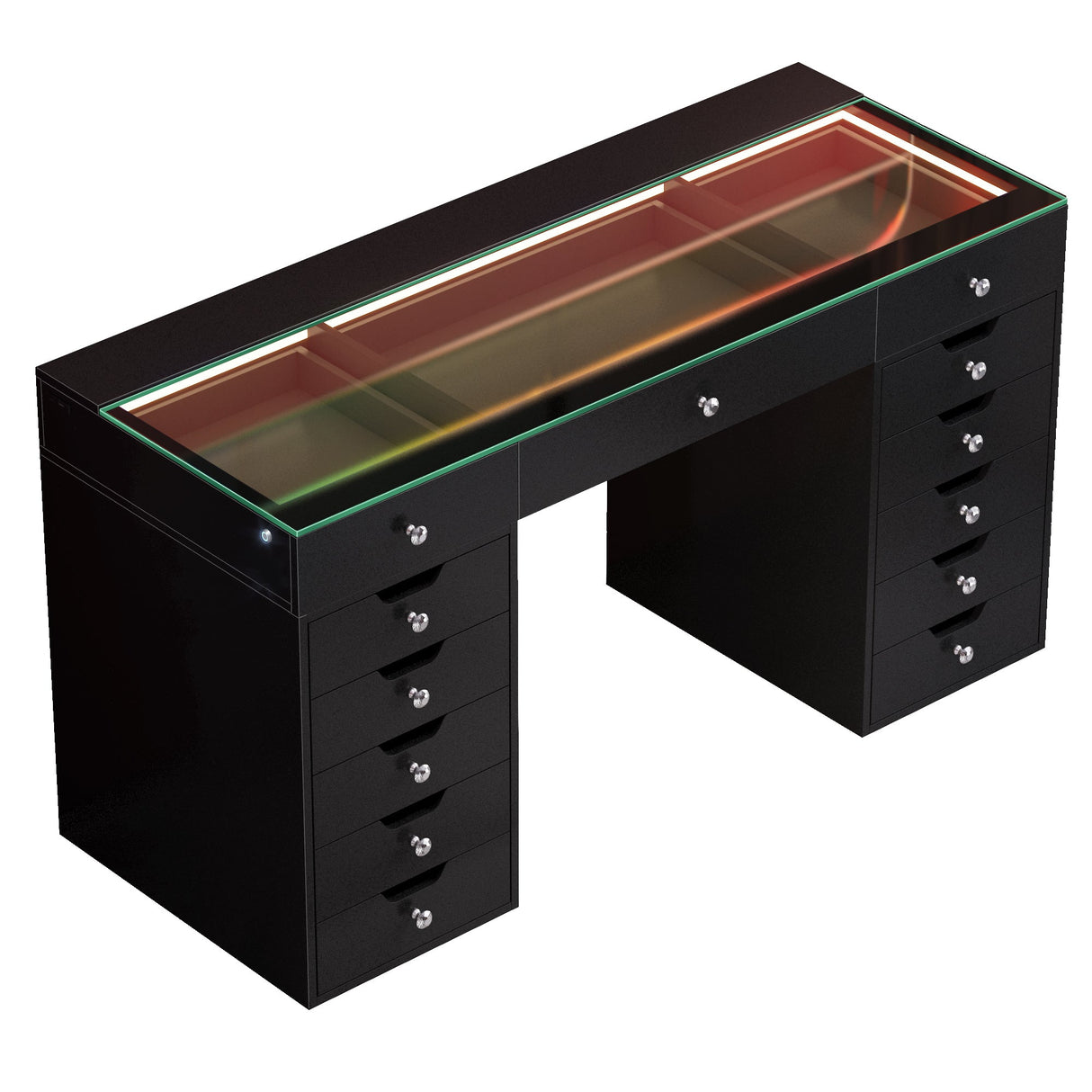 Eva Vanity Desk - 13 Storage Drawers