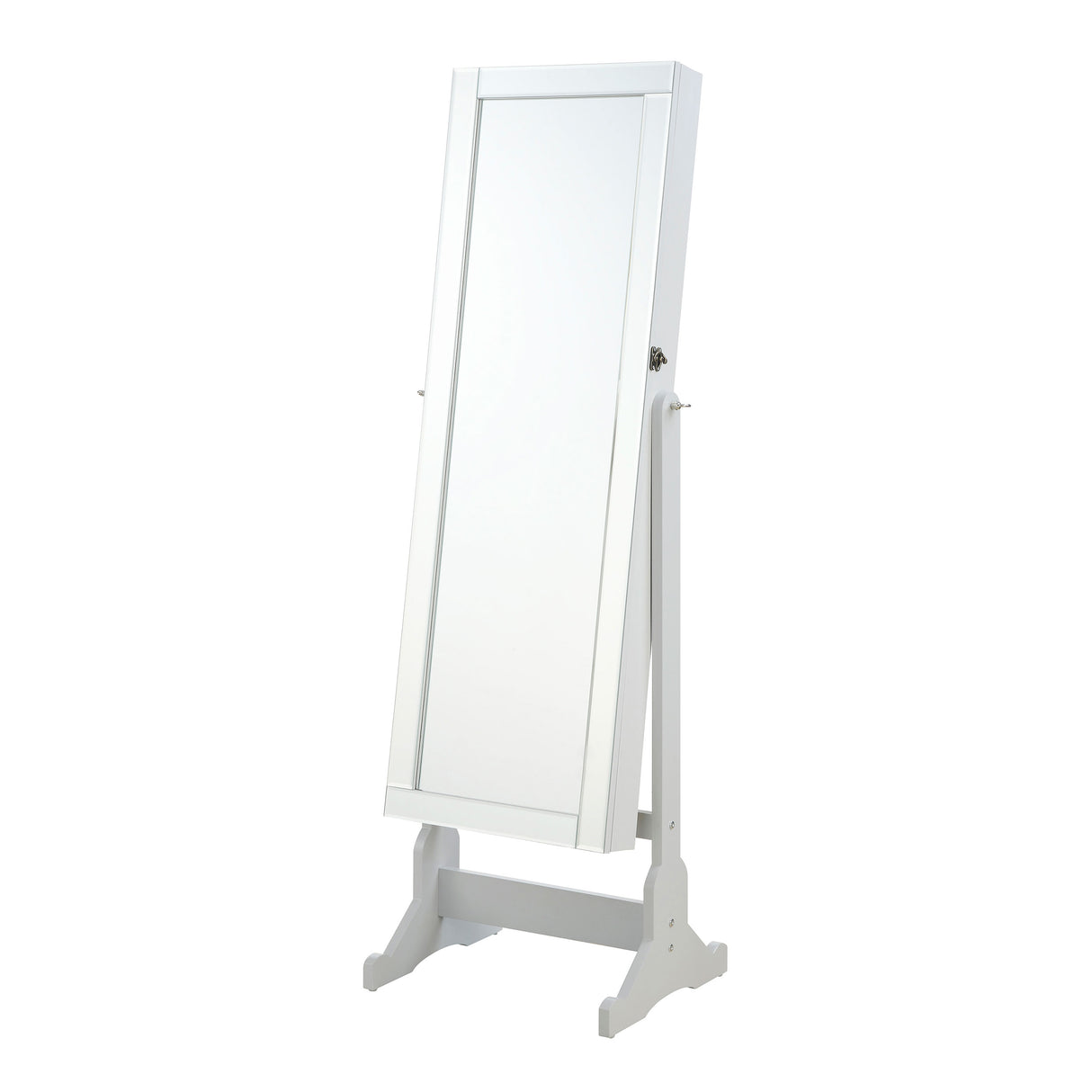 Yvonne Storage Jewelry Cheval Mirror Dove Grey