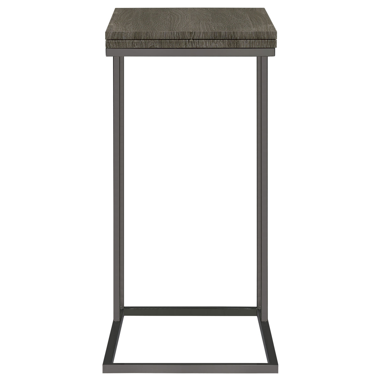Pedro Expandable Top Accent Table Weathered Grey And Black