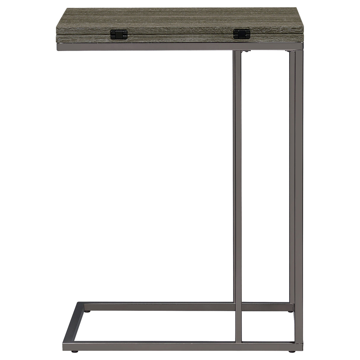 Pedro Expandable Top Accent Table Weathered Grey And Black