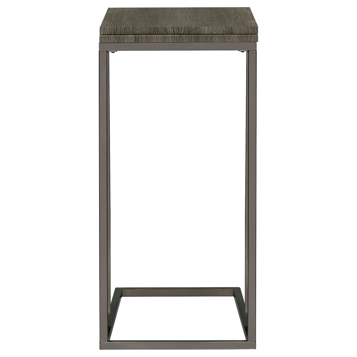 Pedro Expandable Top Accent Table Weathered Grey And Black