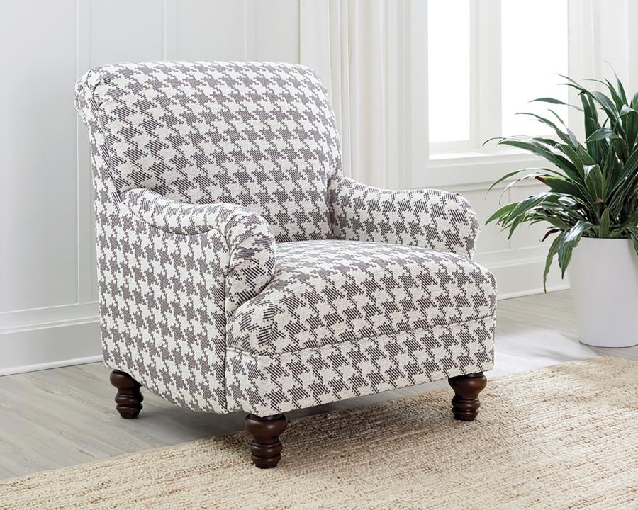 Glenn Upholstered Accent Chair Grey