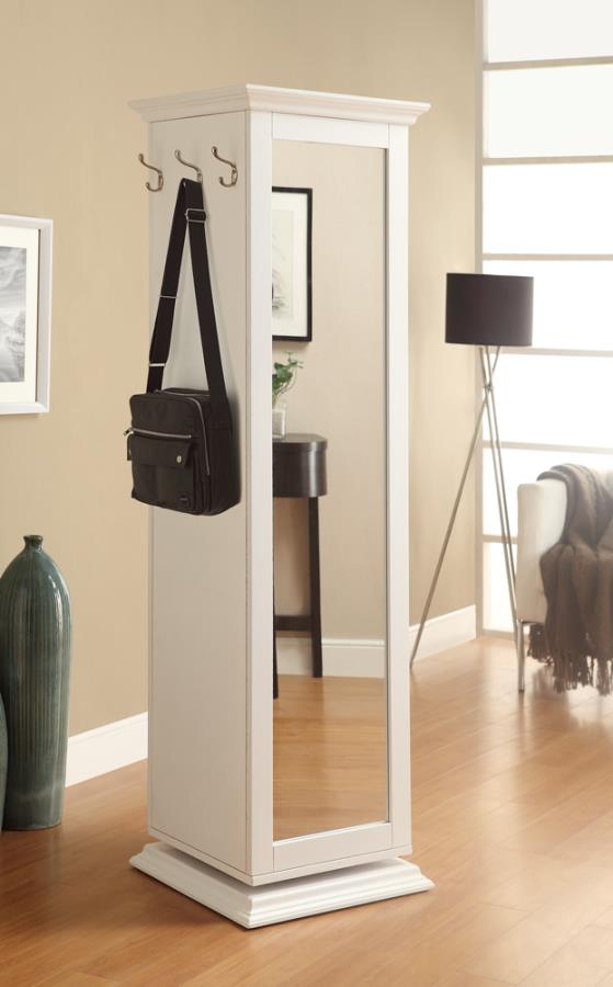 Robinsons Swivel Accent Cabinet With Cork Board White