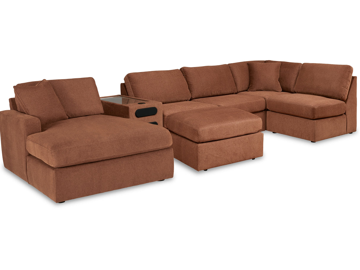 Modmax Spice 6-Piece Left-Arm Facing Sectional With Chaise And Ottoman