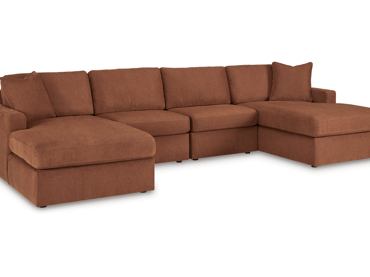 Modmax Spice 4-Piece Double Facing Sectional With Chaise