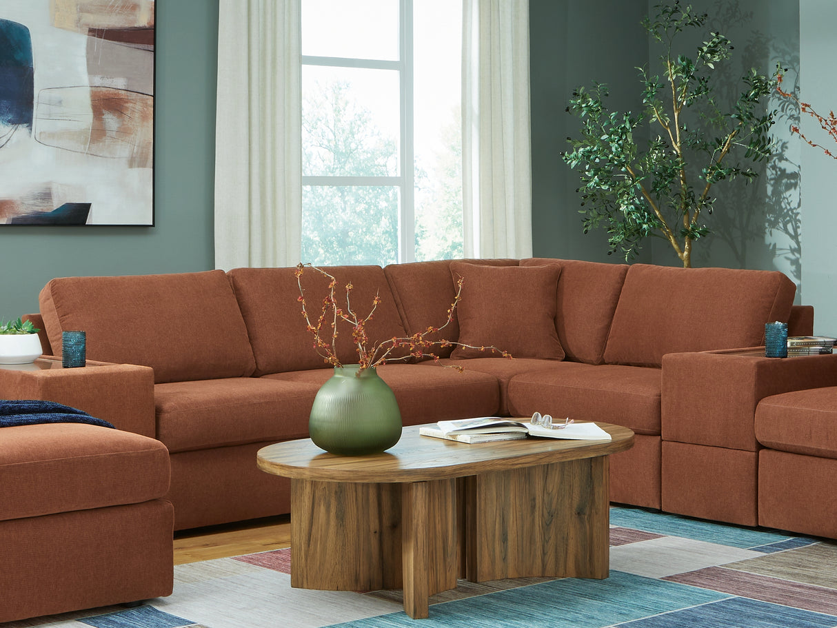 Modmax Spice 3-Piece Sectional Sofa, 2-Piece Loveseat And Swivel Glider Recliner