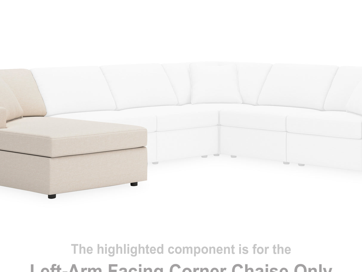 Modmax Oyster 6-Piece Left-Arm Facing Sectional With Chaise And Ottoman