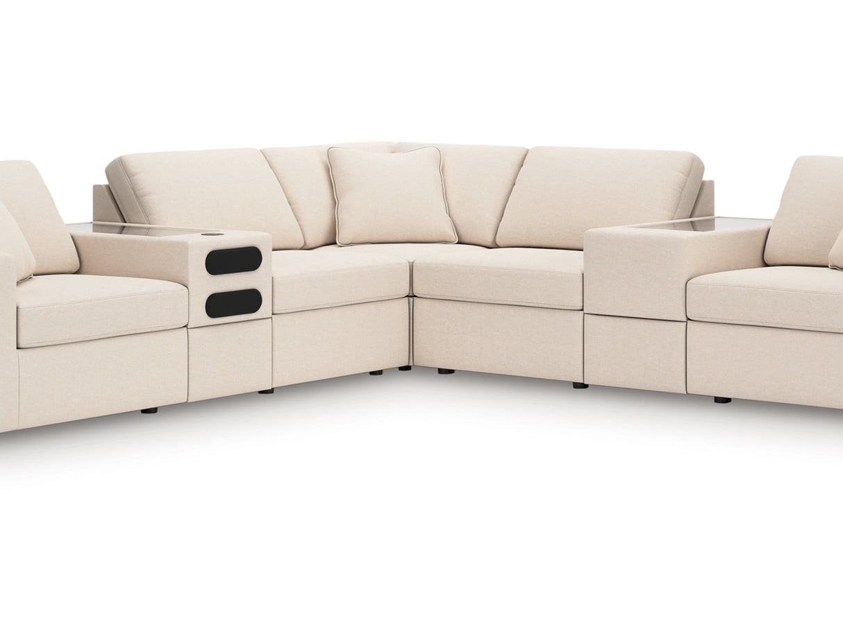 Modmax 7-Piece Balanced Sectional with Audio and Storage Consoles
