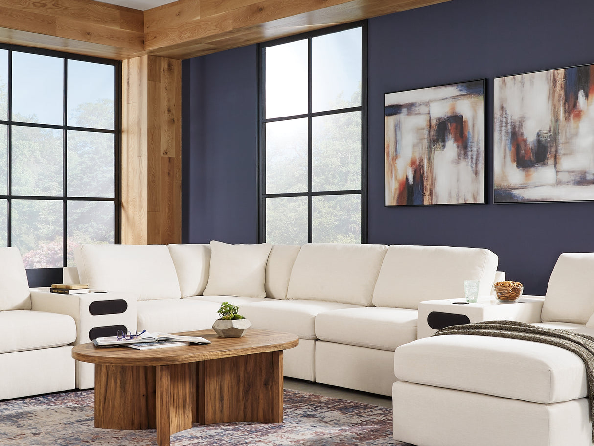 Modmax Oyster 6-Piece Sectional And 2 Ottomans
