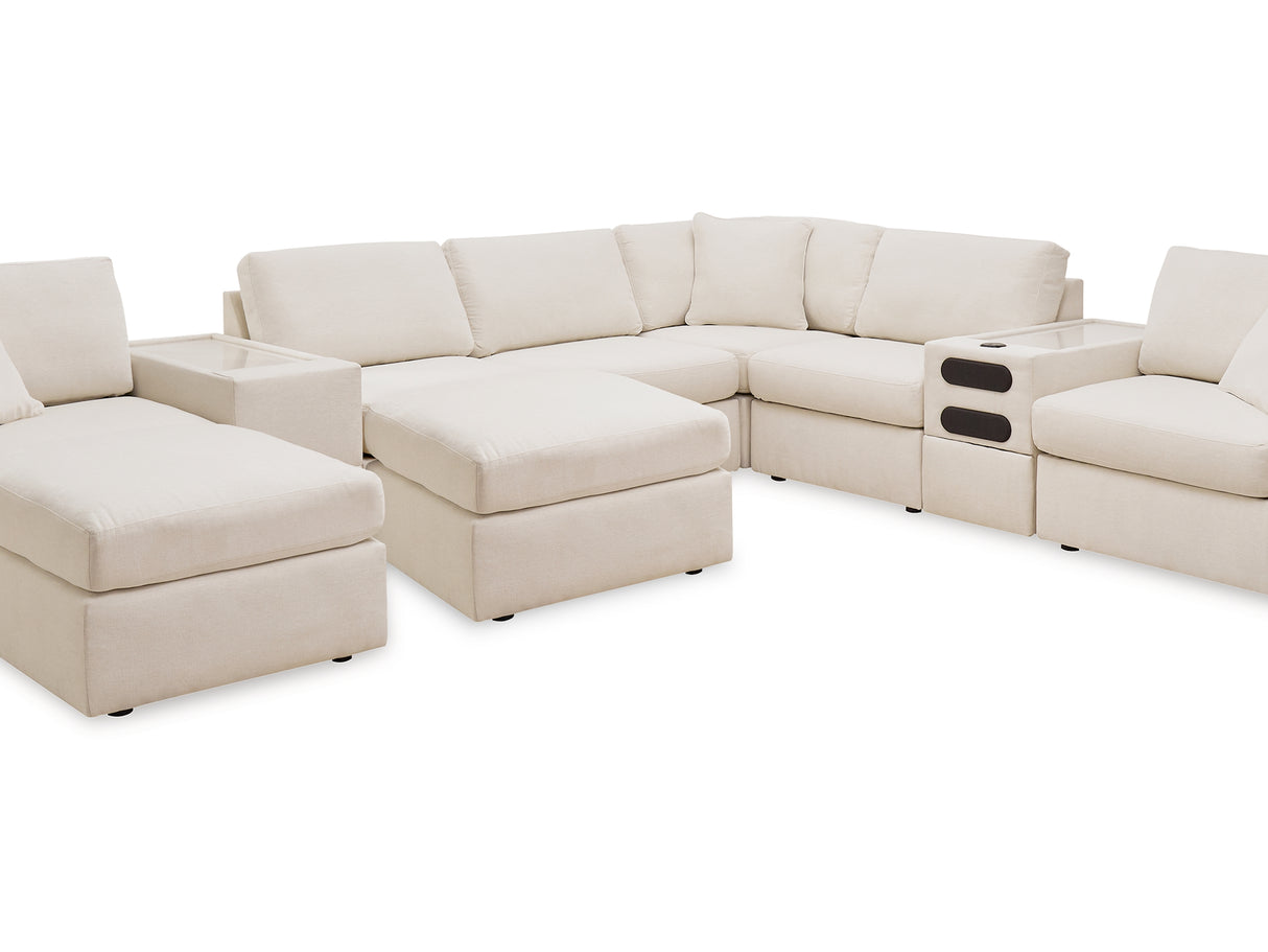 Modmax Oyster 8-Piece Sectional And 2 Ottomans