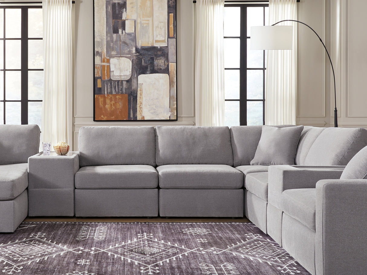 Modmax Granite 8-Piece Left-Arm Facing Sectional With Chaise