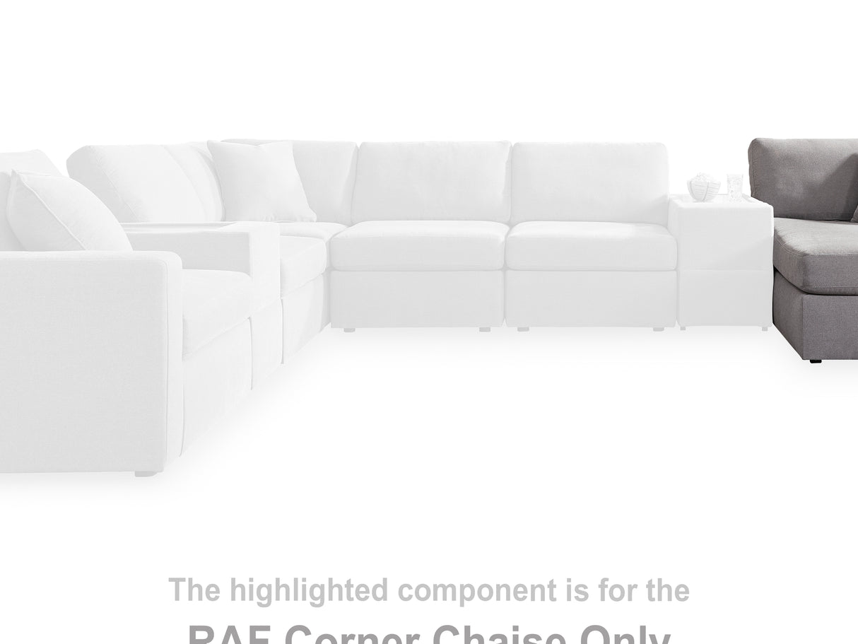 Modmax Granite Right-Arm Facing Corner Chaise