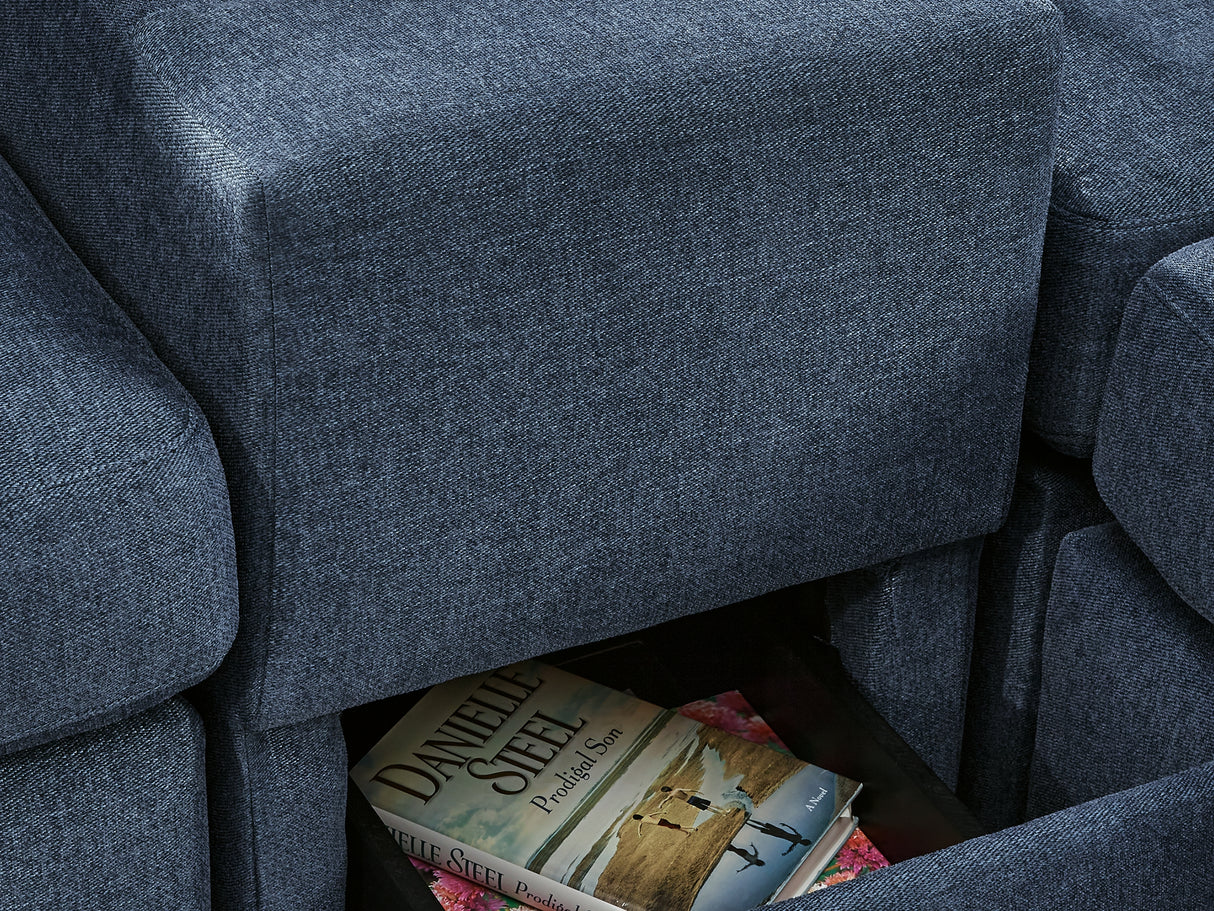 Modmax Ink 6-Piece Left-Arm Facing Sectional With Chaise And Ottoman