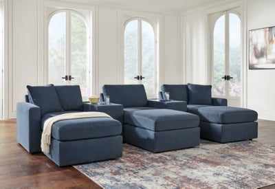 Modmax Ink 5-Piece Sectional And 3 Ottomans