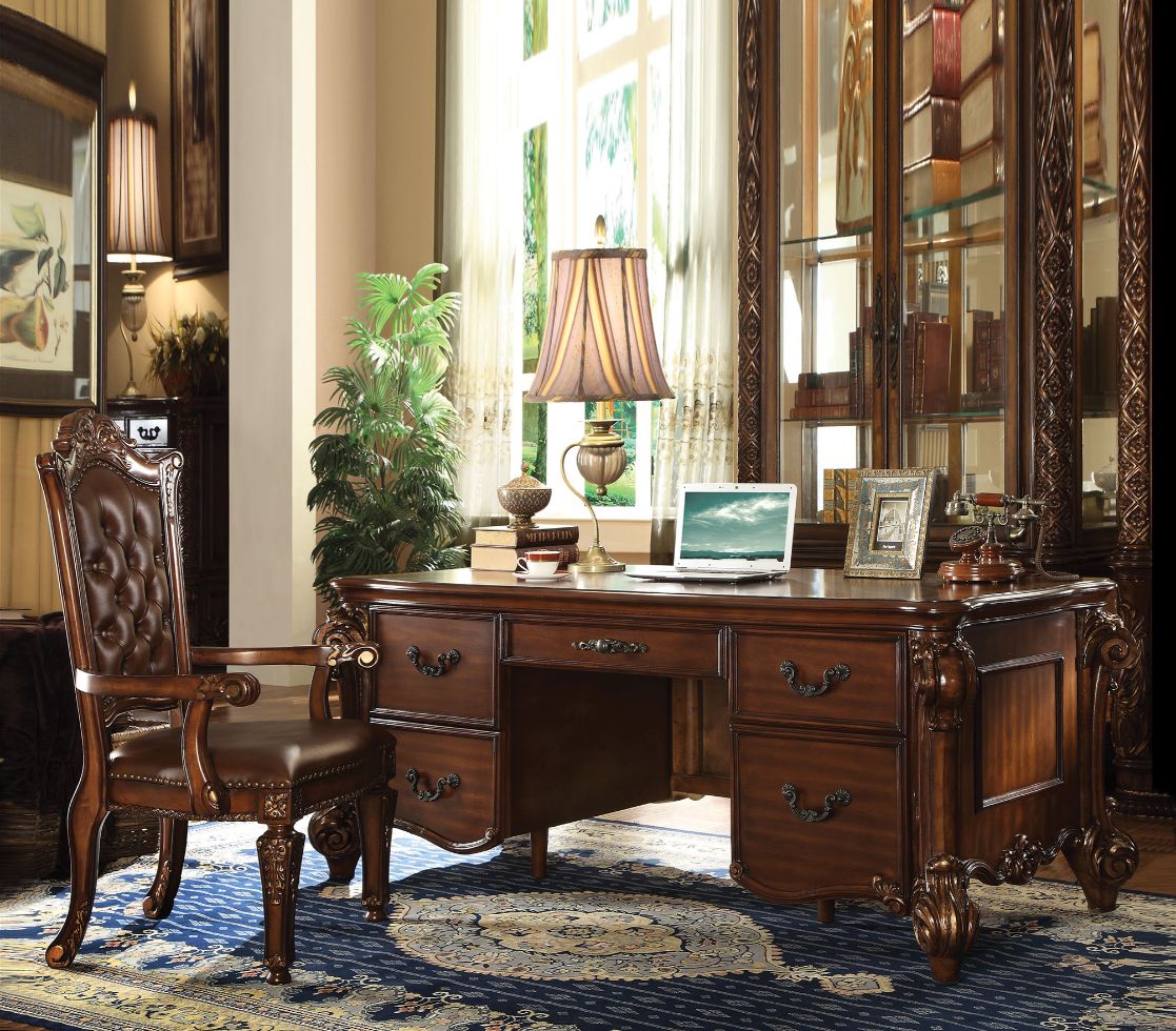 Vendome Cherry Finish Executive Desk