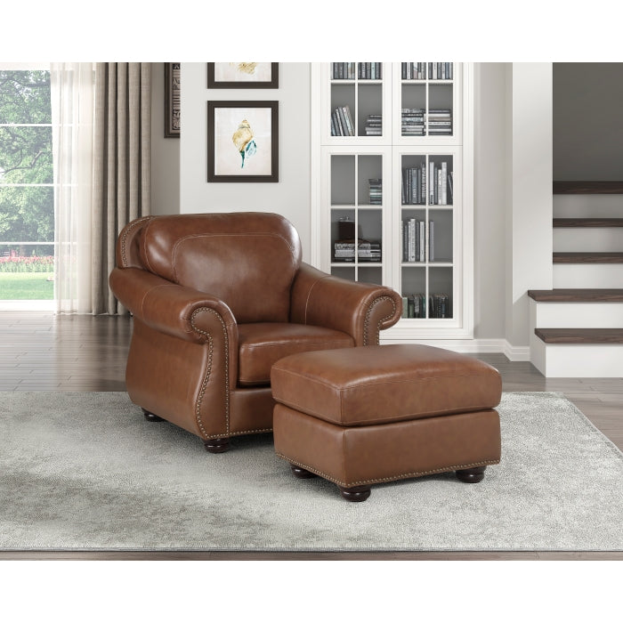 Attleboro Exposed Wood Feet With Espresso Ottoman
