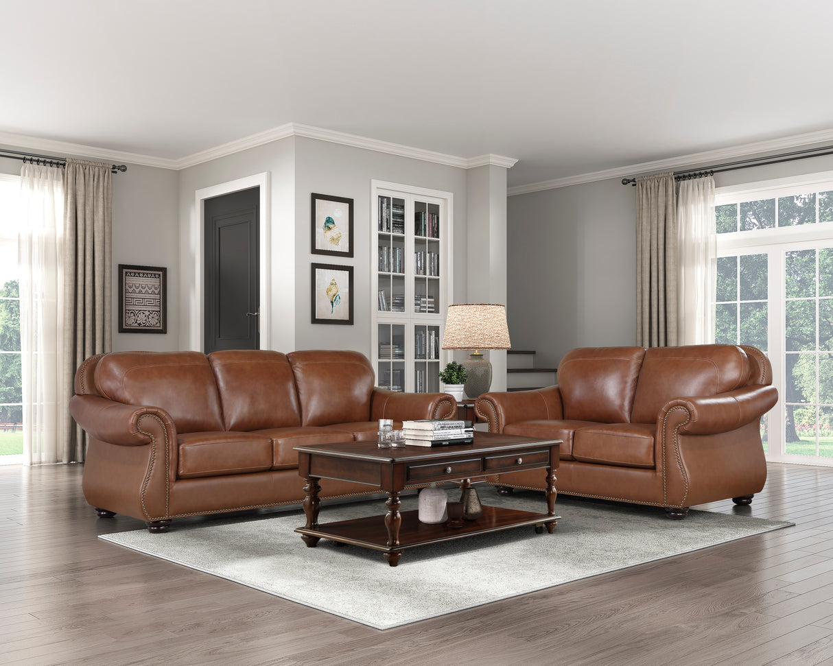 Attleboro Exposed Wood Feet With Espresso Sofa