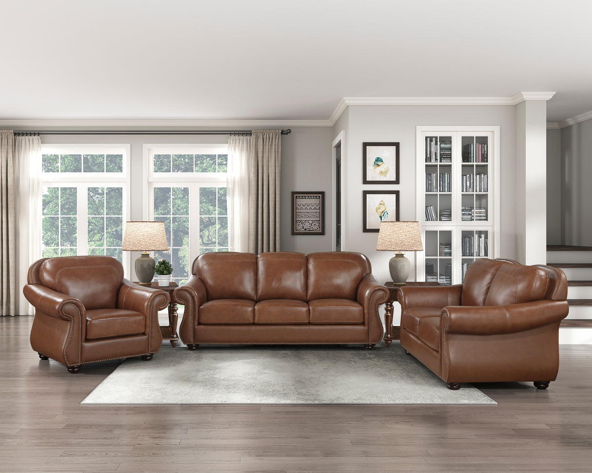 Attleboro Exposed Wood Feet With Espresso Sofa