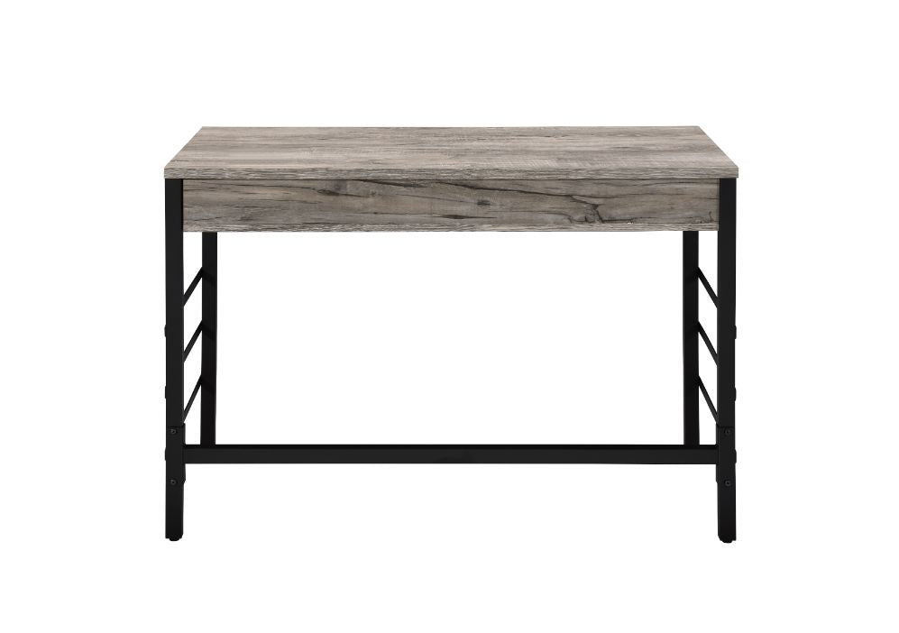 Disho Light Weathered Oak & Black Finish Desk