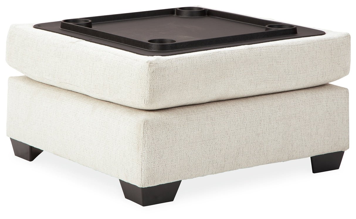 Cambri Snow Ottoman With Storage