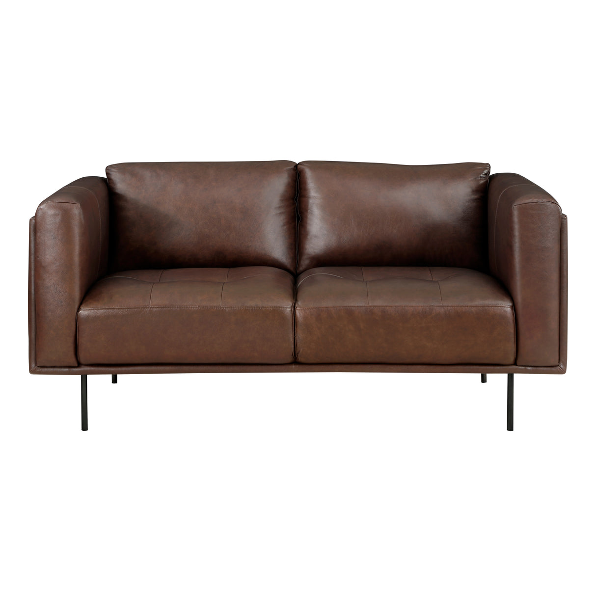 Soren Metal Legs With Espresso Love Seat