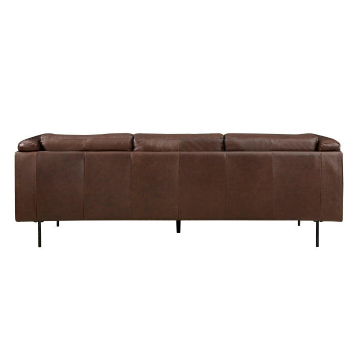 Soren Metal Legs With Espresso Sofa