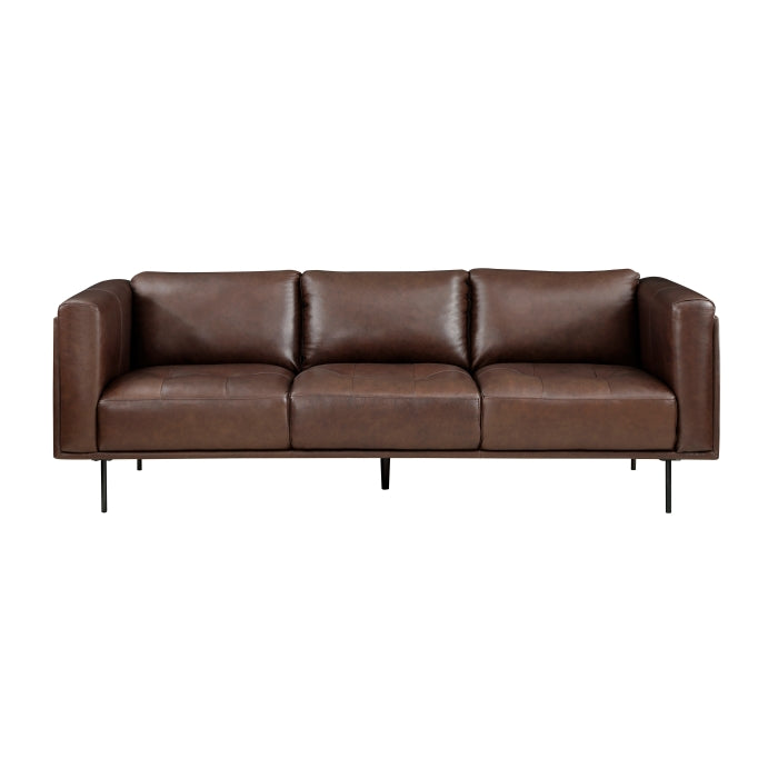 Soren Metal Legs With Espresso Sofa
