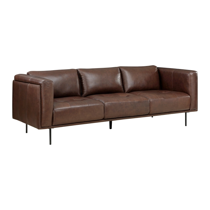 Soren Metal Legs With Espresso Sofa