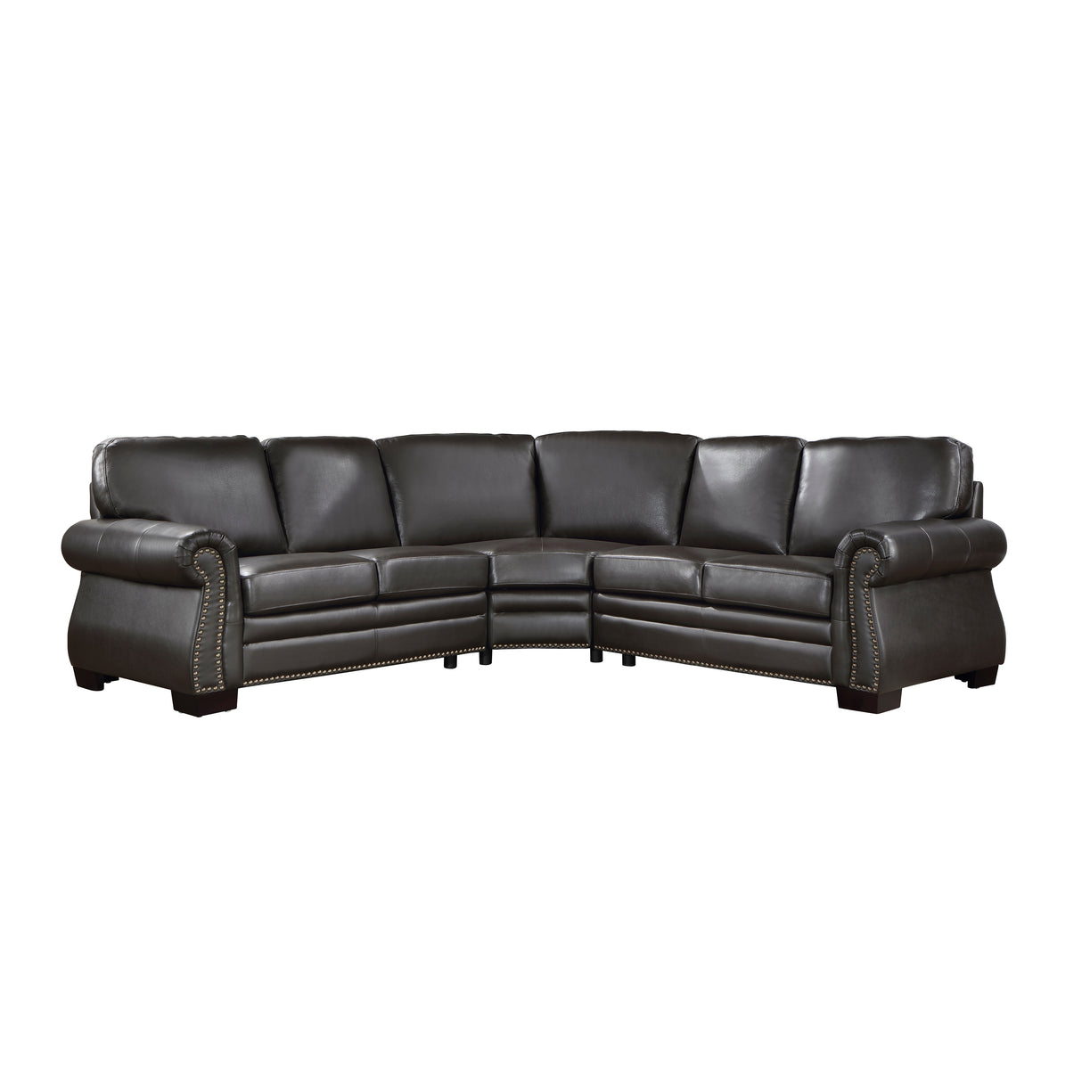 Wareham Exposed Feet With Espresso 3-Piece Sectional