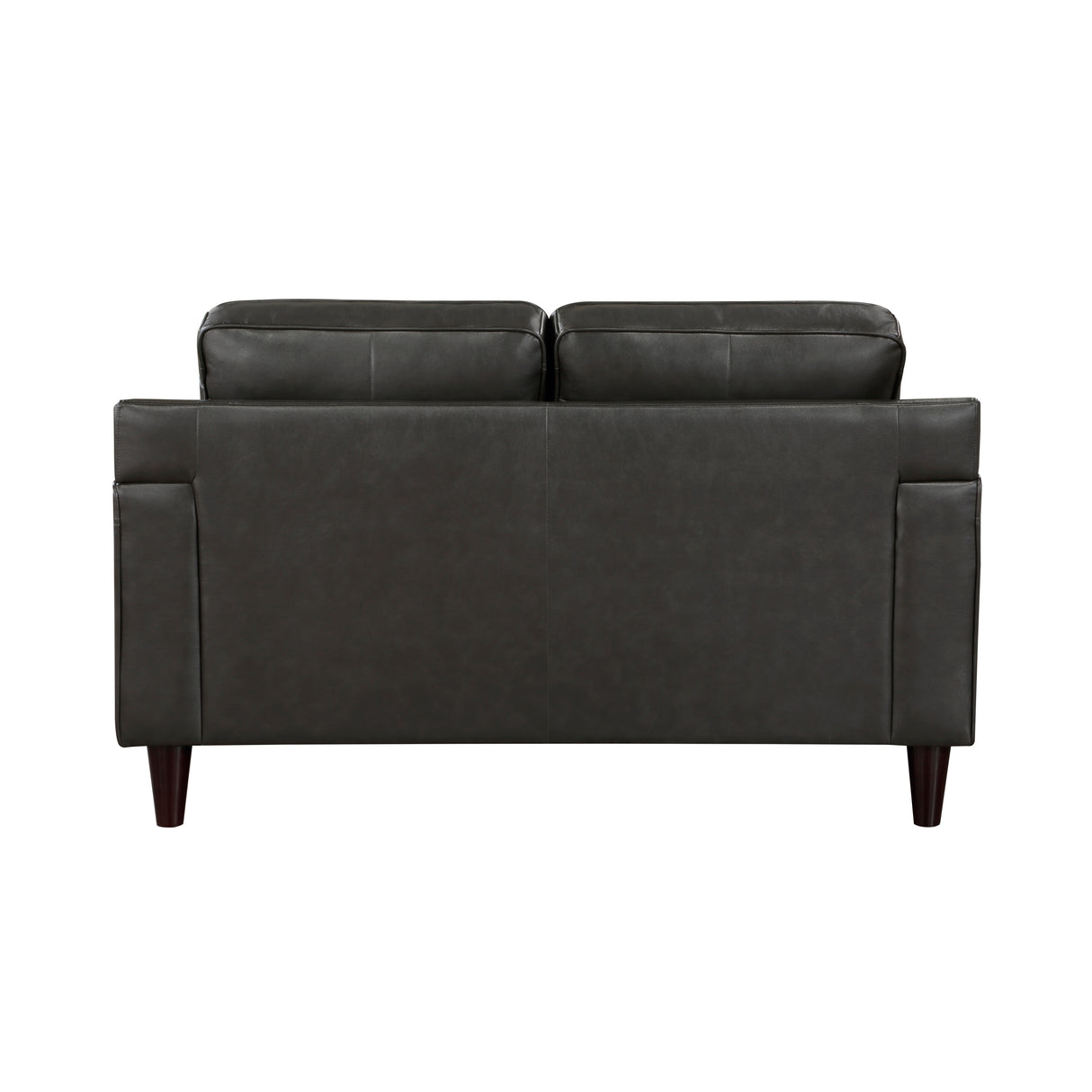 Aldrich Exposed Wood Feet With Espresso Love Seat