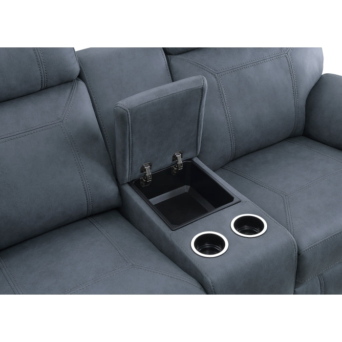 Clifton Double Glider Reclining Love Seat With Center Console