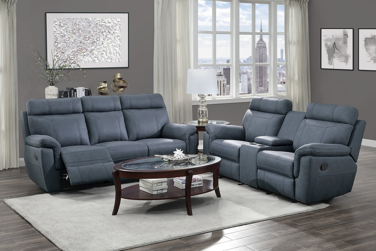 Clifton Double Glider Reclining Love Seat With Center Console