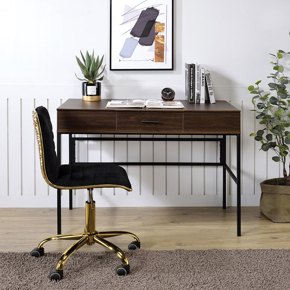 Verster Oak & Black Finish Desk