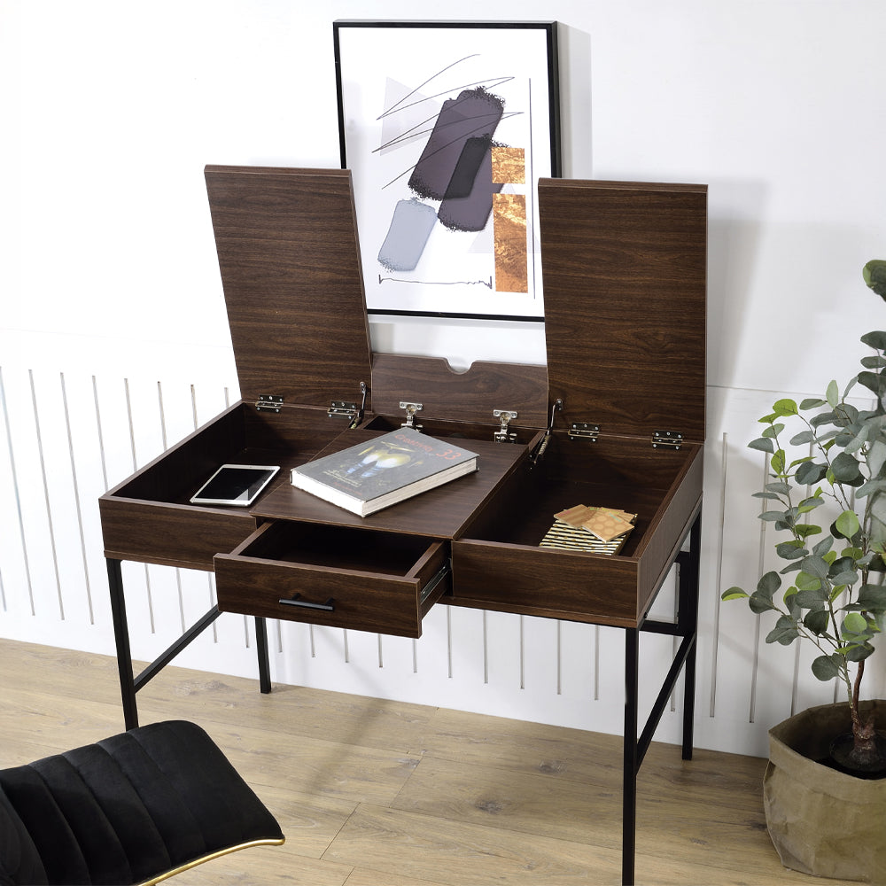 Verster Oak & Black Finish Desk