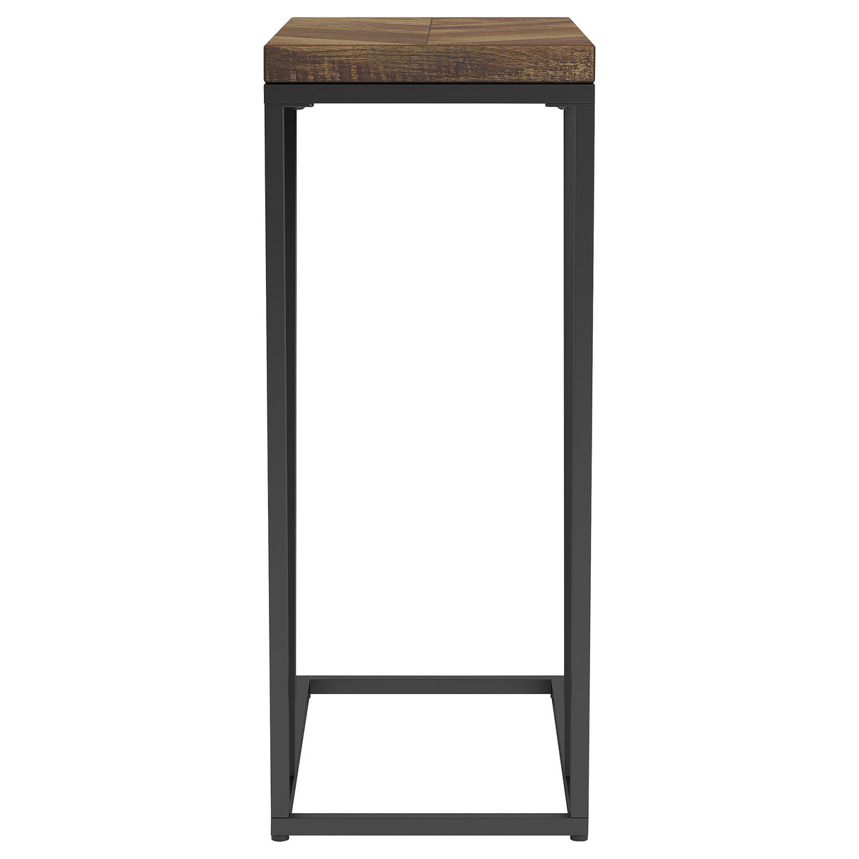 Sergio Chevron Rectangular Accent Table Tobacco