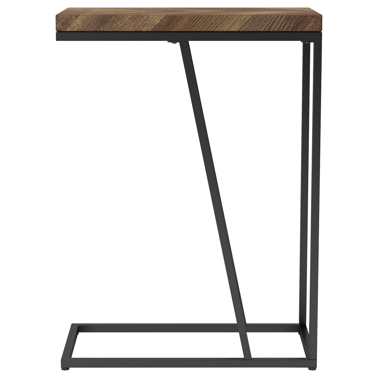Sergio Chevron Rectangular Accent Table Tobacco