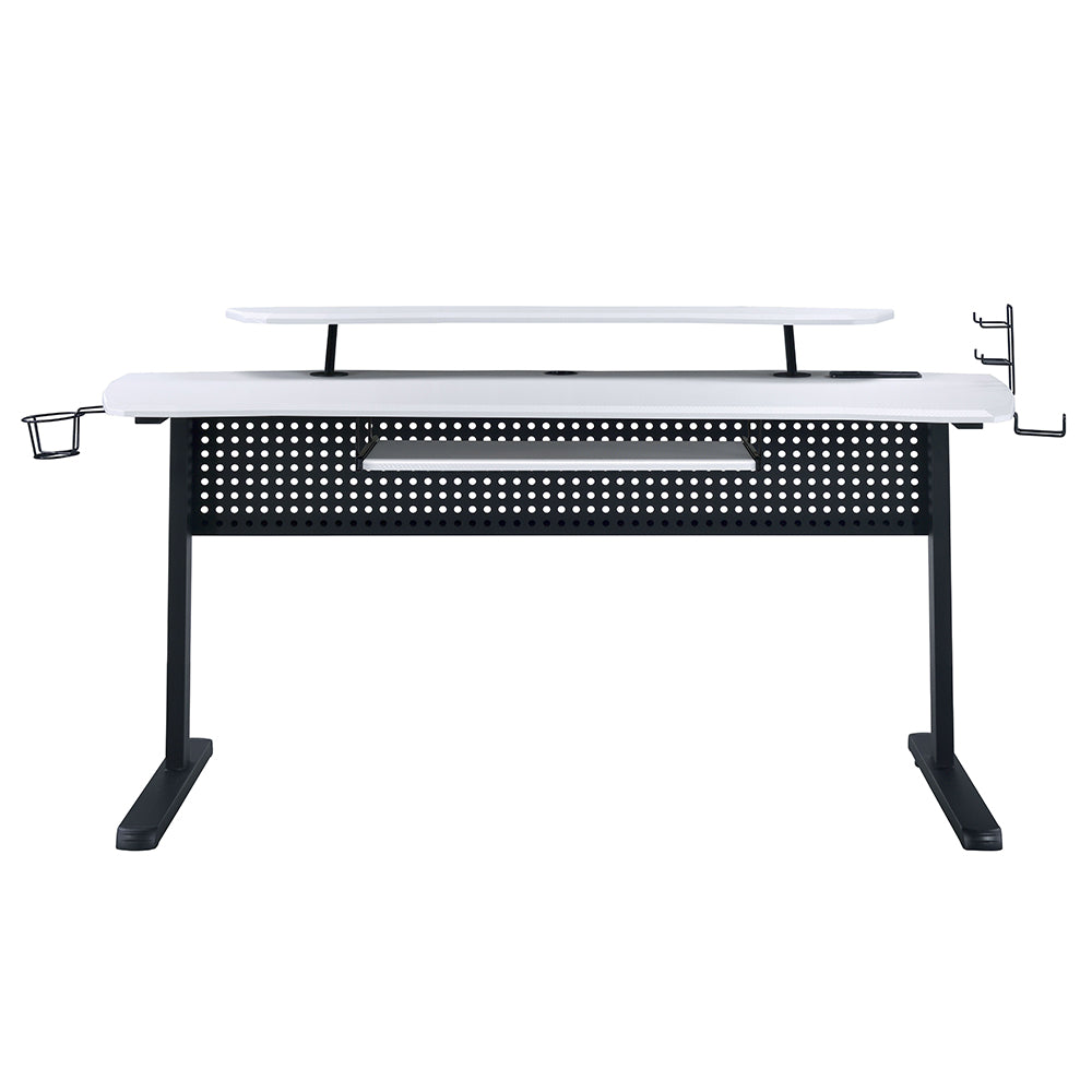 Vildre Black & White Finish Gaming Table