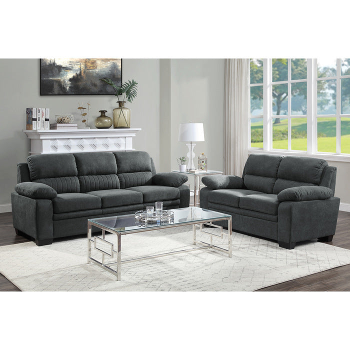 Holleman Dark Gray Loveseats
