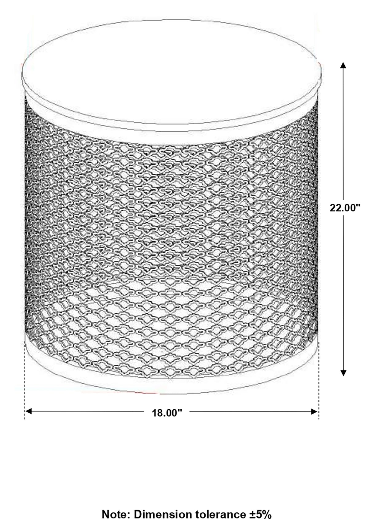 Aurora Round Accent Table With Drum Base Natural And Black