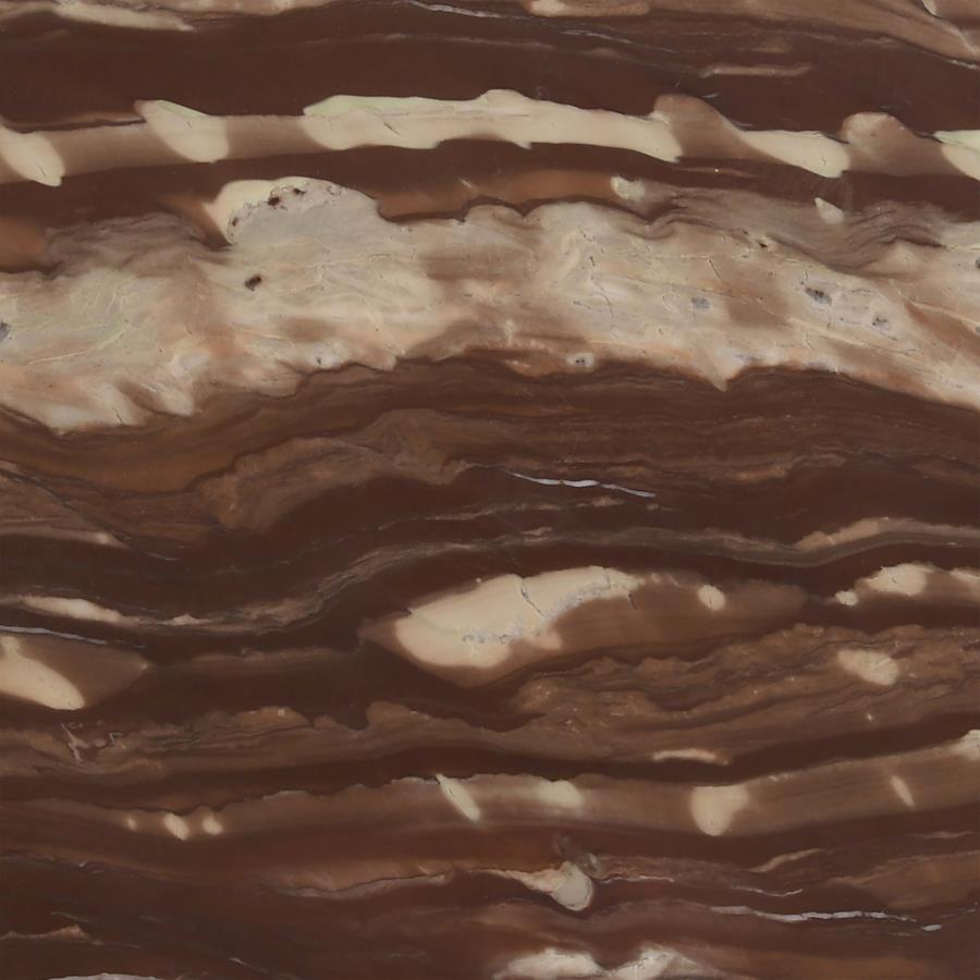 Latifa Round Accent Table With Marble Top Red And Black