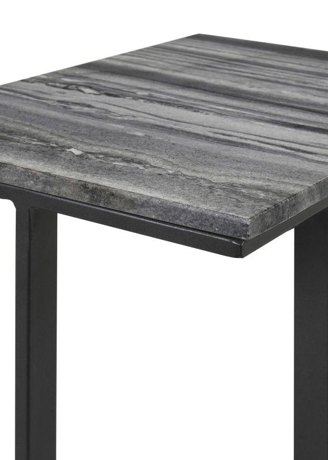 Vicente Accent Table With Marble Top Grey
