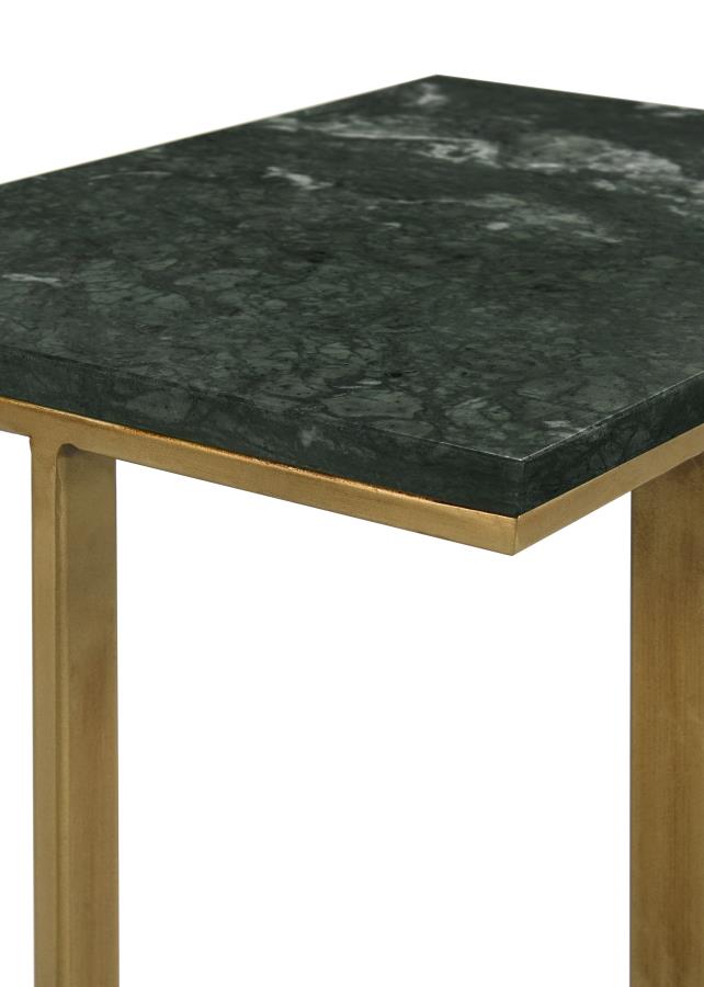 Vicente Accent Table With Marble Top Grey