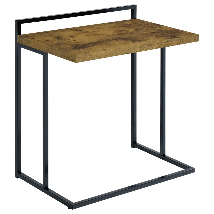Dani Rectangular Snack Table With Metal Base